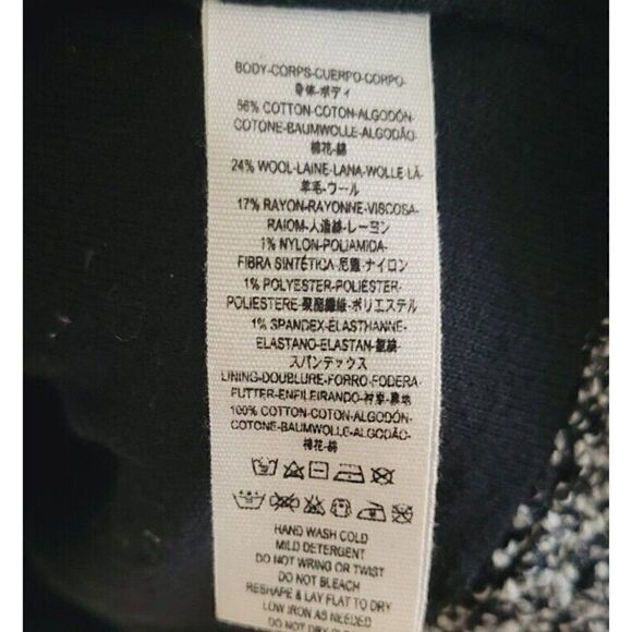 Free People Slouchy Moto Jacket - Belted Trench Pea Coat Black marled SMALL - Picture 9 of 11